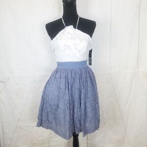 Xoxo halter eyelet dress